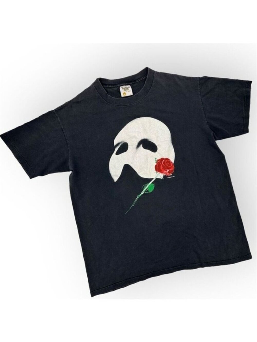 Vintage 1986 Phantom of the Opera T-Shirt Black XL Graphic Kanye Yeezy